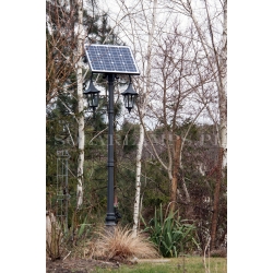 Lampa latarnia solarna ogrodowa 30W 14Ah 3,00m Retro II